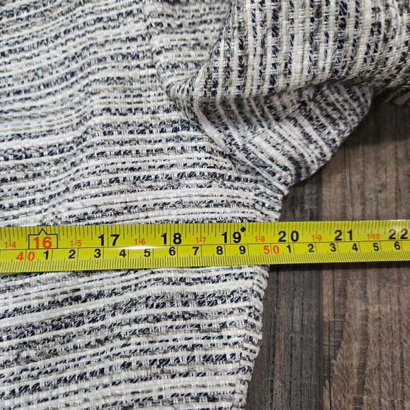 Zanella Claire Blazer Jacket Tweed Cotton Linen Gray Silver Metallic 14 Plus - Picture 7 of 8